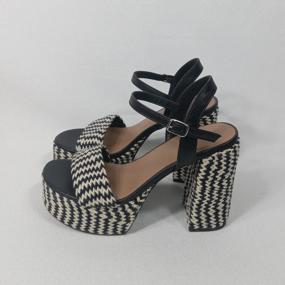 UNIVERSAL THREAD Women's India Platform Heels Size 7.5 - Picture 5 of 13